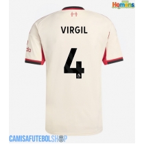 Camisa de time de futebol Liverpool Virgil van Dijk #4 Replicas 2º Equipamento 2025-26 Manga Curta